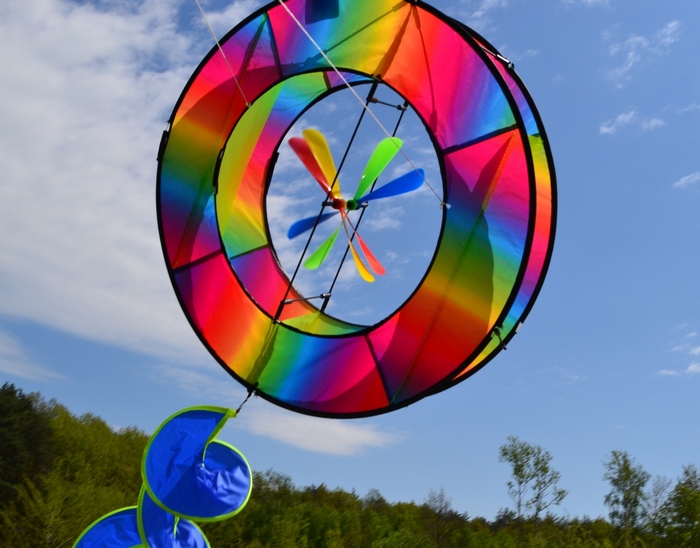 latawiec 3D latające koło 3D Flying Machine Kite